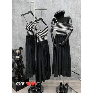 Váy trễ vai cao cấp thun gân (hàng đẹp) Quảng châu cao cấp dưới 63kg