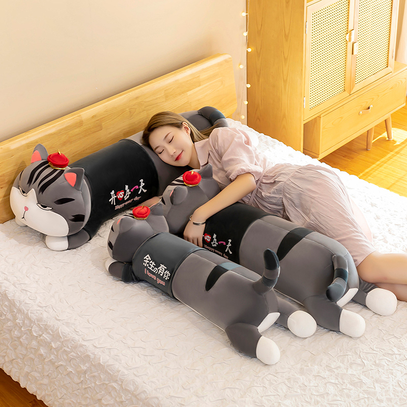 Gấu bông mèo hoàng thượng nằm dài - Thú nhồi bông mèo hoàng thượng ôm ngủ