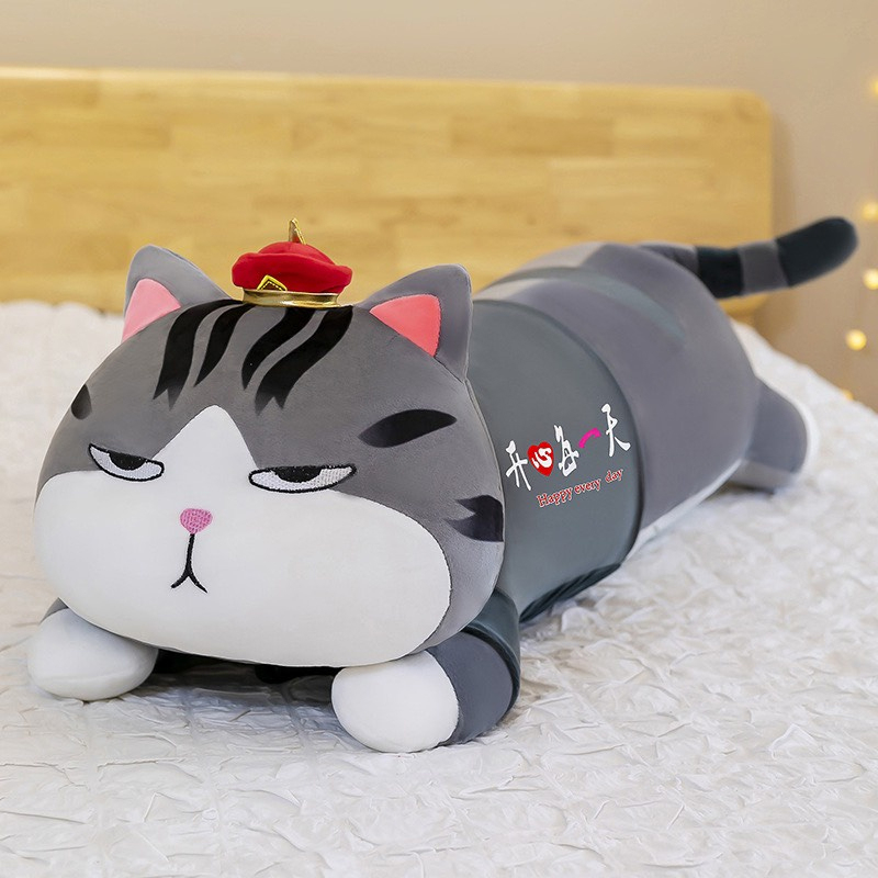 Gấu bông mèo hoàng thượng nằm dài - Thú nhồi bông mèo hoàng thượng ôm ngủ