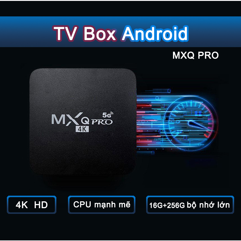 TV box android mxq pro 4k smart tv box wifi 5G tivi android box 128G 256G