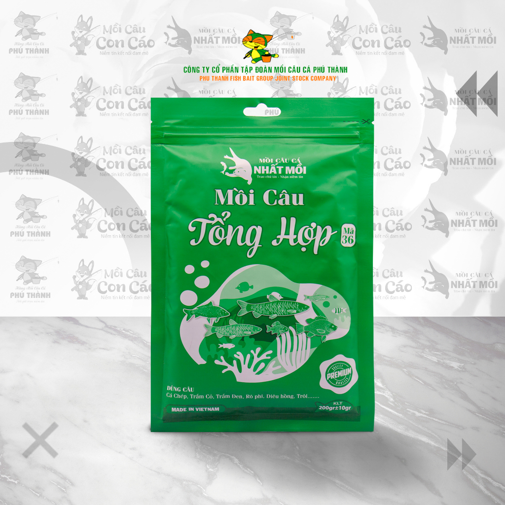 Mồi câu mã 36, mồi câu tổng hợp Nhất Mồi chính hãng Phú Thành 200g