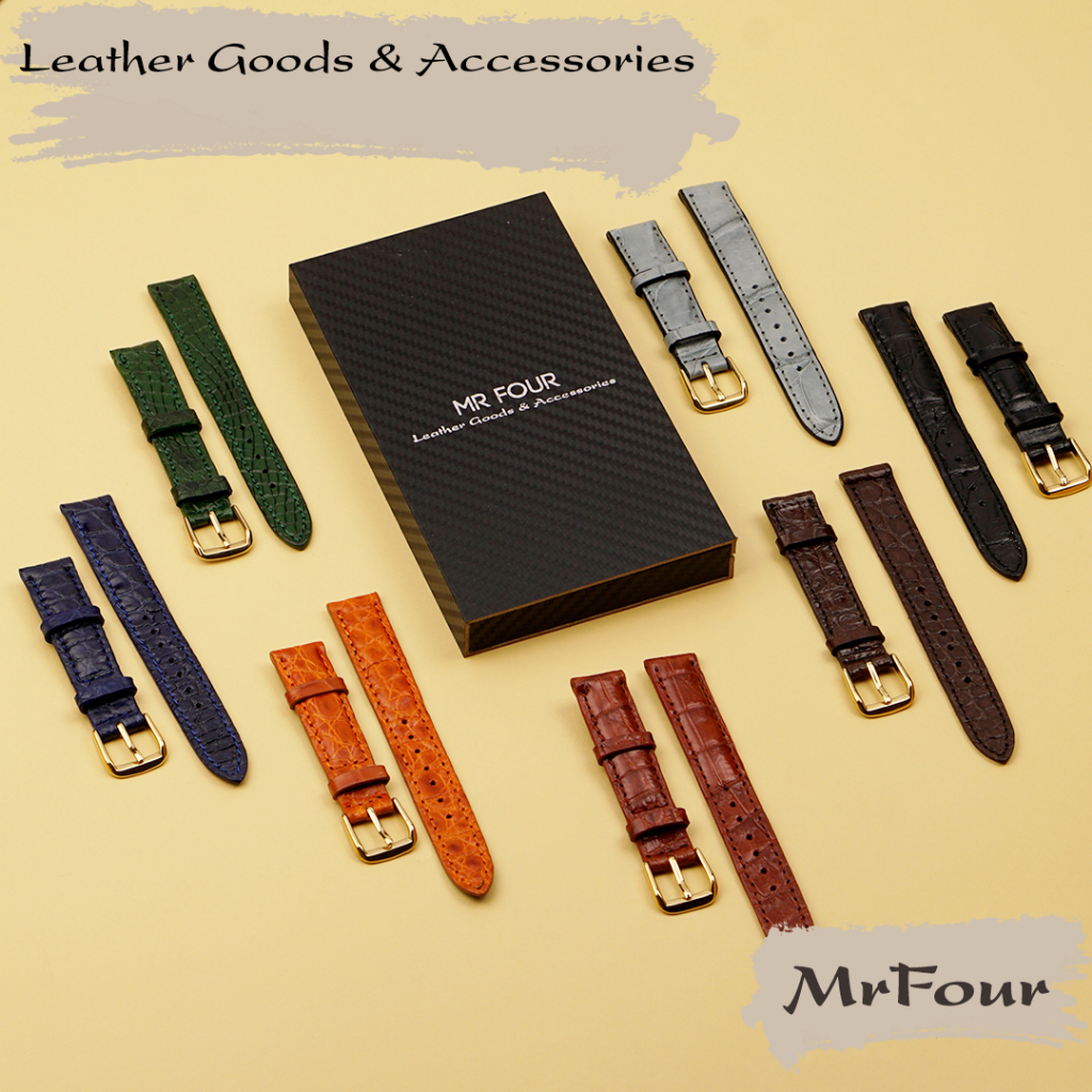 Dây Đồng Hồ Da Cá Sấu Nữ + Tool + Bộ Khóa - Thay Dây Da Đồng Hồ Tại Nhà | Crocodile Leather Watch Bands