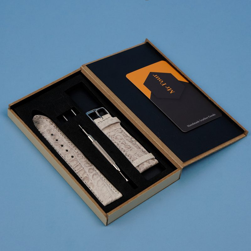 Dây Đồng Hồ Da Cá Sấu Nữ + Tool + Bộ Khóa - Thay Dây Da Đồng Hồ Tại Nhà | Crocodile Leather Watch Bands