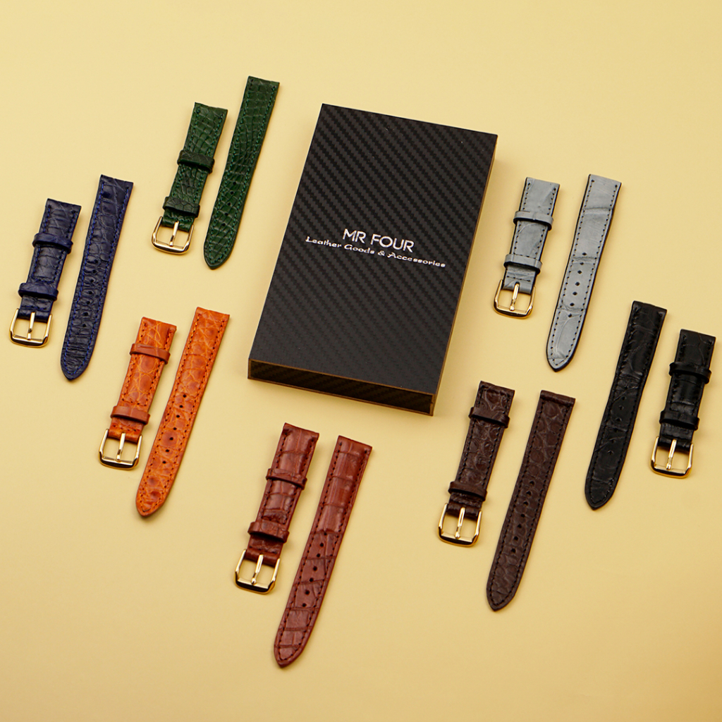 Dây Đồng Hồ Da Cá Sấu Nữ + Tool + Bộ Khóa - Thay Dây Da Đồng Hồ Tại Nhà | Crocodile Leather Watch Bands