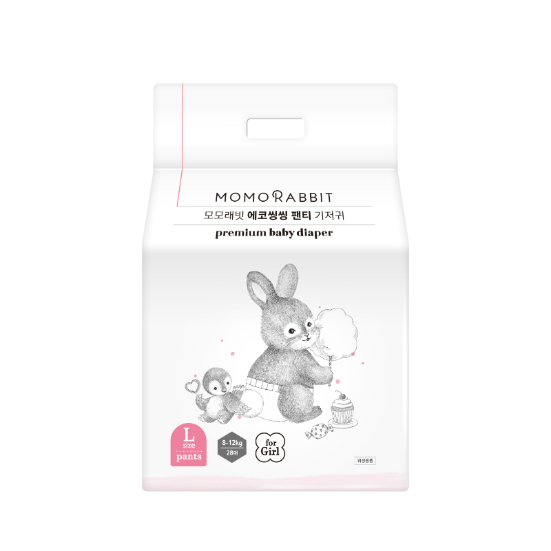 Bỉm quần bé gái Momo Rabbit Hàn Quốc - Đủ size - M/L/XL/XXL