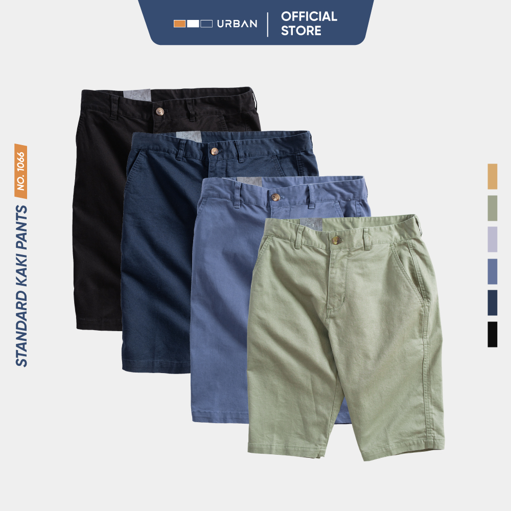 Quần Short Kaki nam Urban mềm mịn chuẩn phom nam tính No 1066