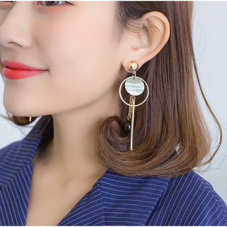 Bông Tai Dài Tua Rua vòng tròn Thời Trang Nữ Tính