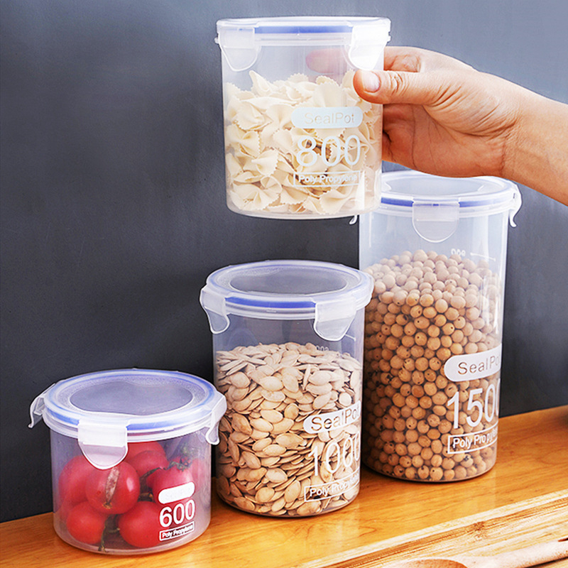 Hộp nhựa đựng thực phẩm các loại hạt, gia vị ngũ cốc có nắp đậy nhiều dung tích tiện lợi My Home DN143