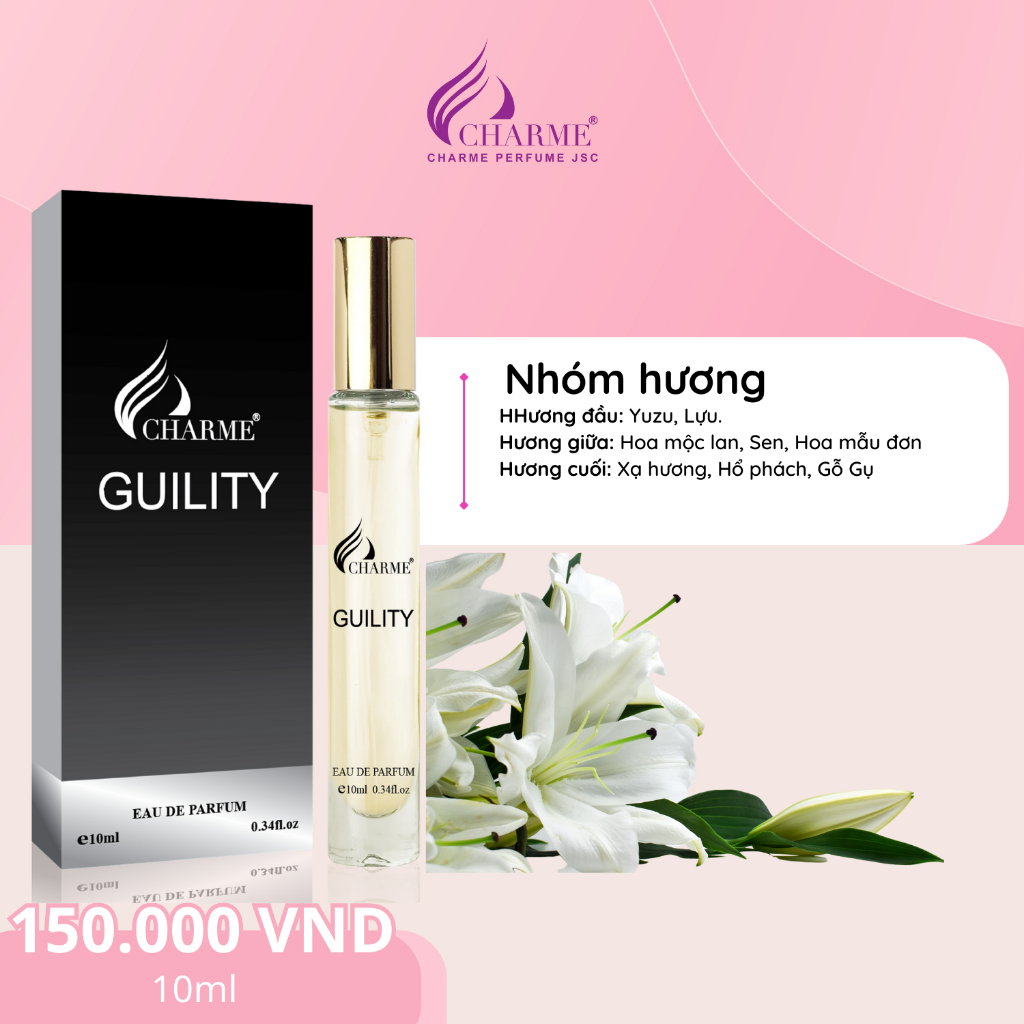Nước hoa nam Charme Guility 10ml