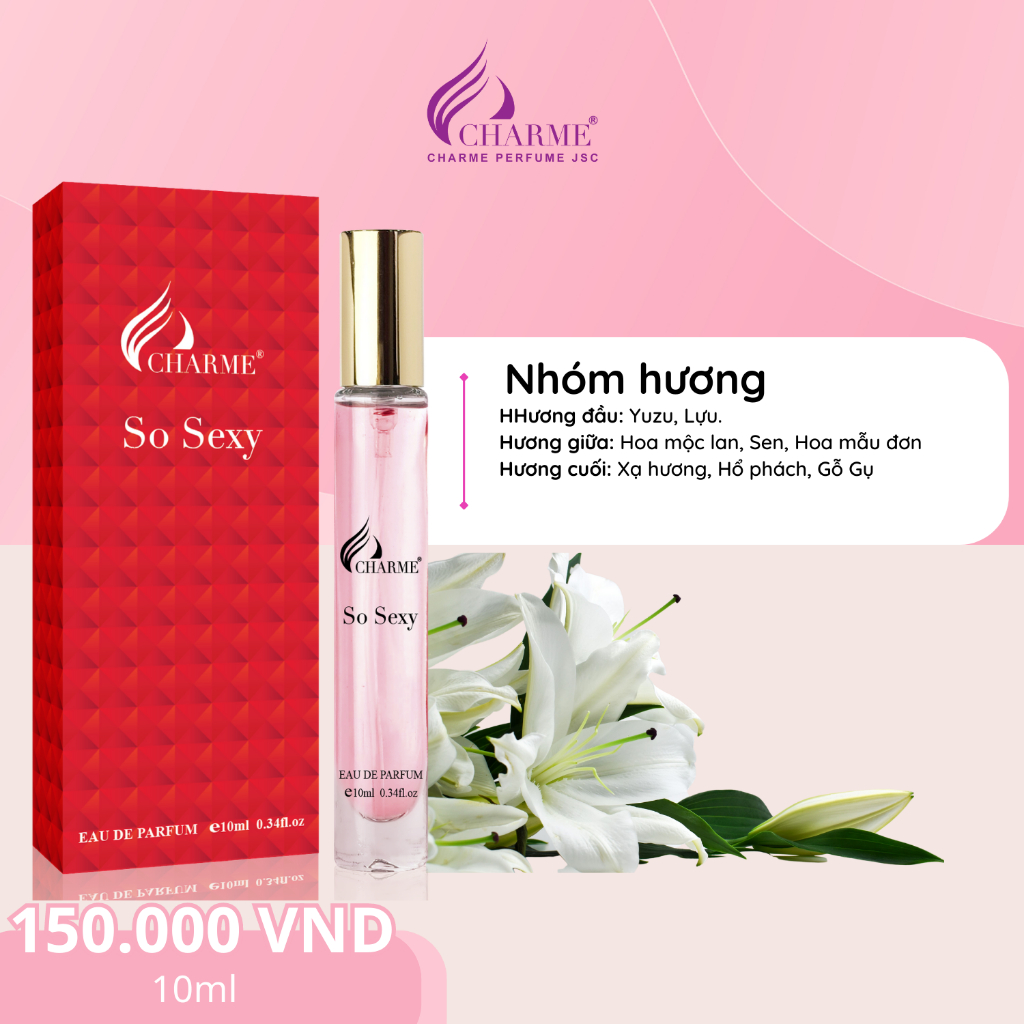 Nước hoa nữ Charme So Sexy 10ml