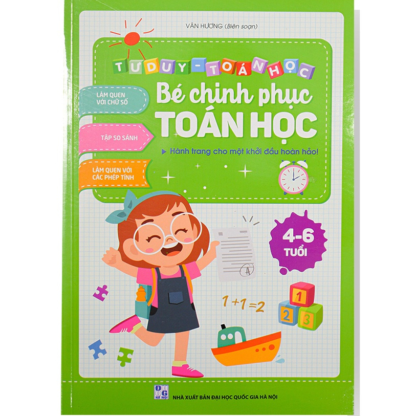 Sách Bé Chinh Phục Toán Học Cho Bé 46 tuổi Phiên Bản Mới Nhất Tư Duy Toán Học