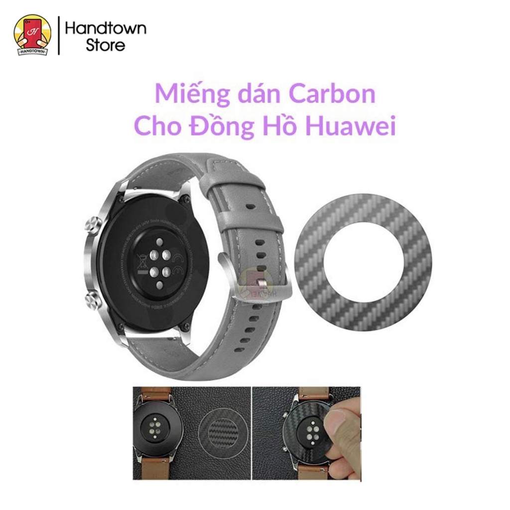 Combo 2 Miếng Dán Carbon Mặt Lưng Đồng Hồ Thông Minh Huawei Watch GT2 GT2e GT2 Pro Watch 2 Pro Magic Watch 2 Handtown
