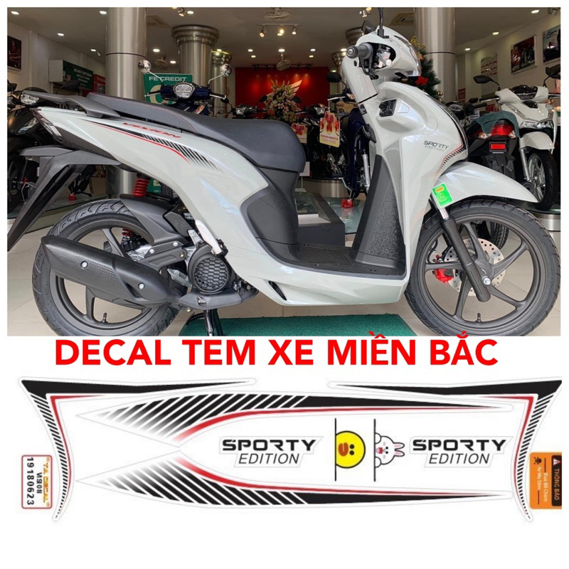 Tem xe VISION mẫu mới 2023 tem chống phai màu