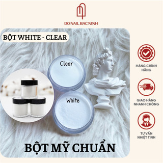 Bột trắng White, Clear đắp móng - Bột MỸ hàng chuẩn đắp móng siêu mịn