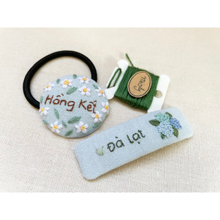 KẸP TÓC THÊU TAY