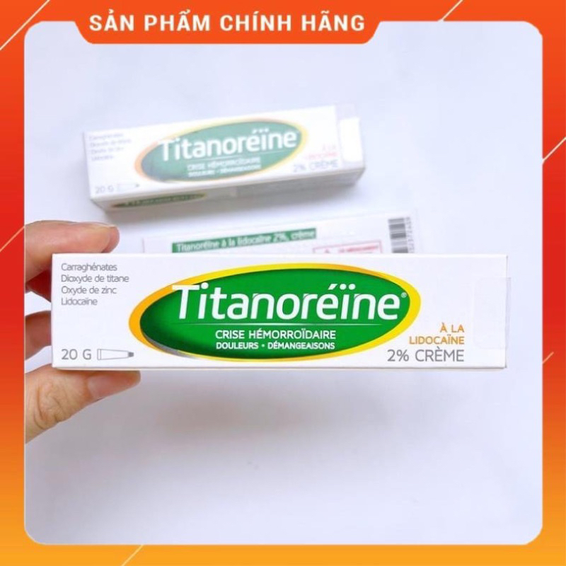 KEM BÔI TRĨ NGOẠI Titanoreine CỦA PHÁP TUÝP 20G