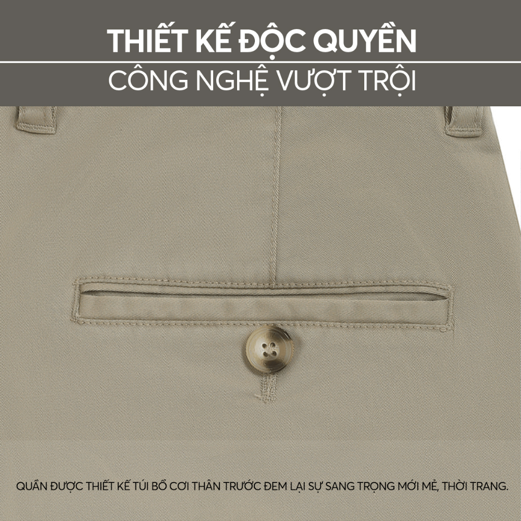 Quần Kaki Nam W&W Dáng Regular Dễ Mặc, Chất Liệu Cotton Thấm Hút Mồ Hôi, Thoáng Mát Khi Mặc WKP17