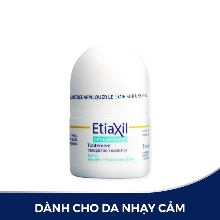 Lăn Khử Mùi Etiaxil Detranspirant Traitement Peaux Sensibles 15ml