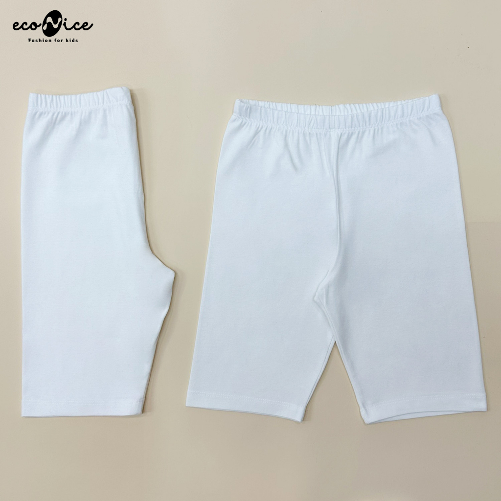 Quần Legging đùi cho bé gái, quần cotton trẻ em co giãn mặc mùa hè Econice. Size trẻ em 2, 3, 4, 5, 6, 7, 8, 9, 10 tuổi