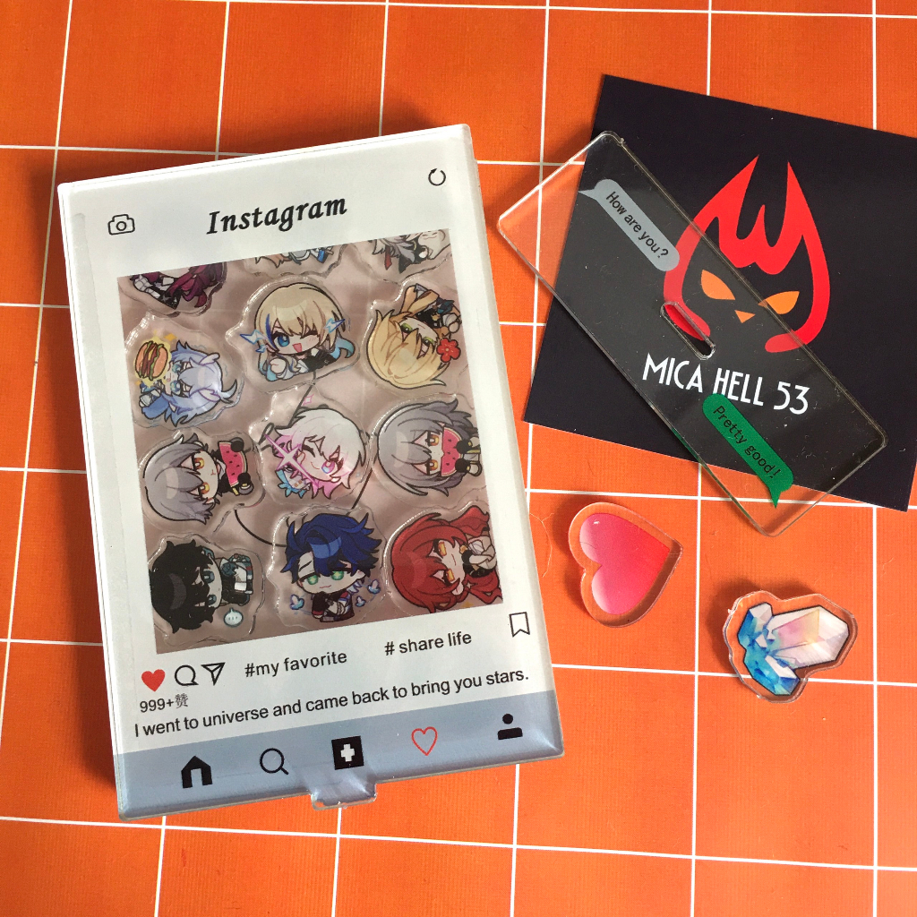 Standee Honkai Star Rail Standee Acrylic Anime Manga Game Honkai Star Rail Standee Khung Insatgram