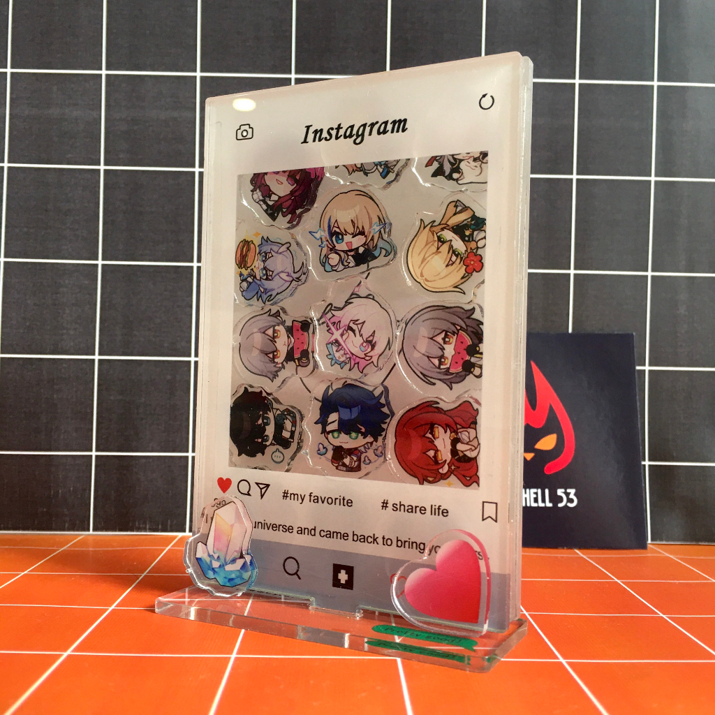 Standee Honkai Star Rail Standee Acrylic Anime Manga Game Honkai Star Rail Standee Khung Insatgram