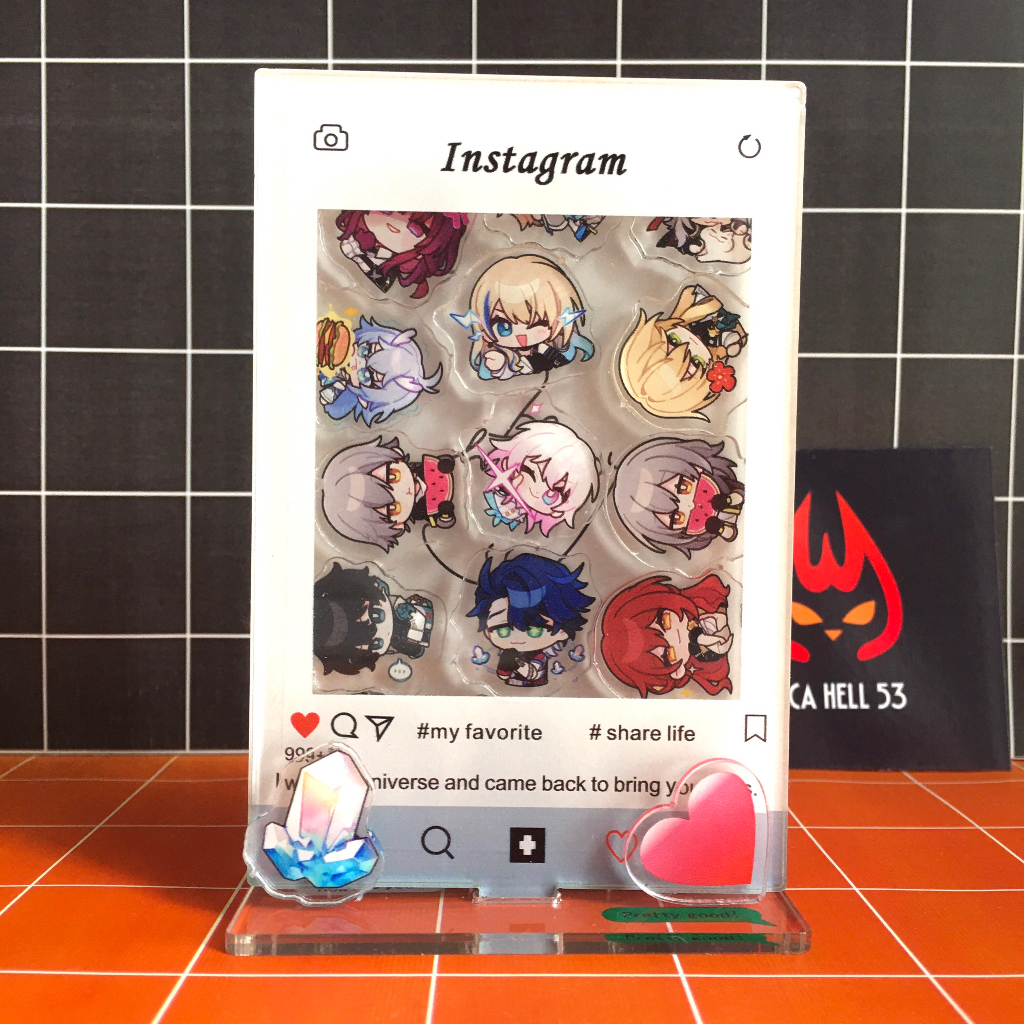 Standee Honkai Star Rail Standee Acrylic Anime Manga Game Honkai Star Rail Standee Khung Insatgram