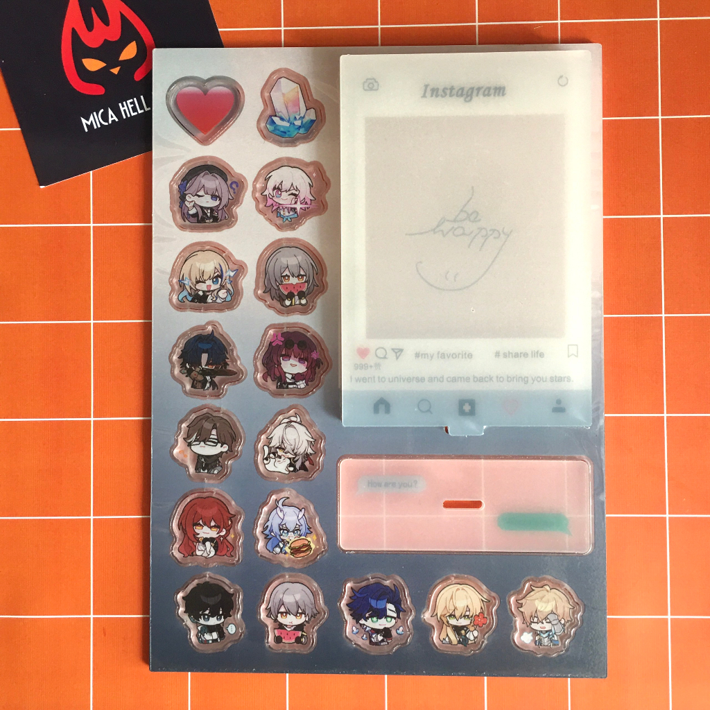 Standee Honkai Star Rail Standee Acrylic Anime Manga Game Honkai Star Rail Standee Khung Insatgram