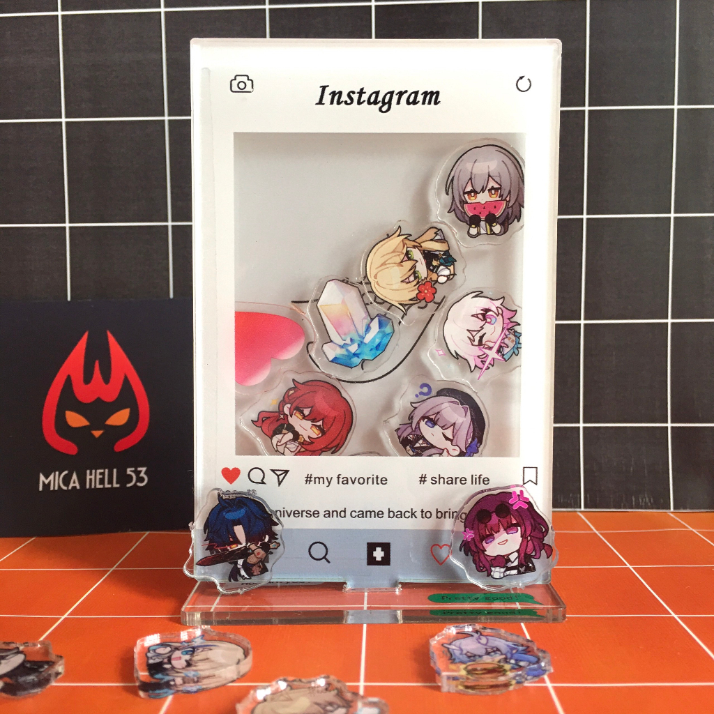 Standee Honkai Star Rail Standee Acrylic Anime Manga Game Honkai Star Rail Standee Khung Insatgram