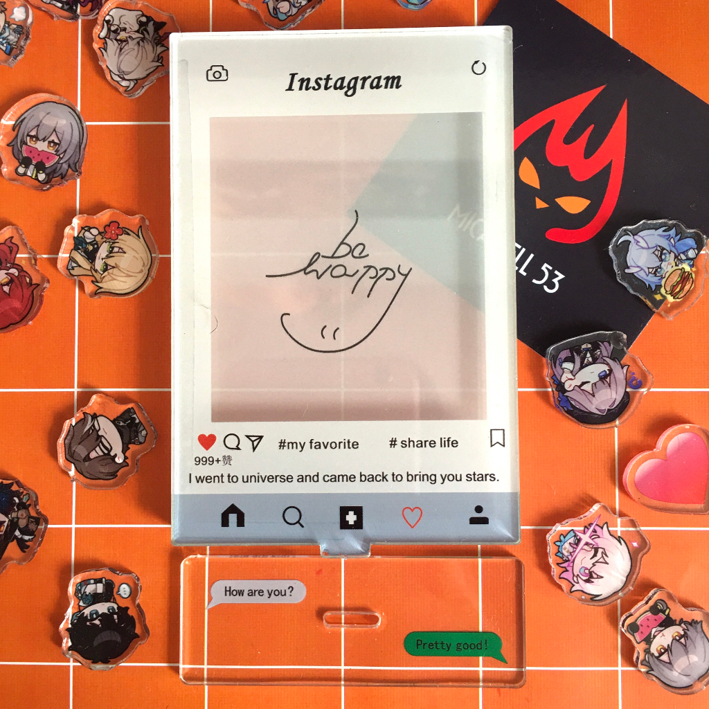 Standee Honkai Star Rail Standee Acrylic Anime Manga Game Honkai Star Rail Standee Khung Insatgram