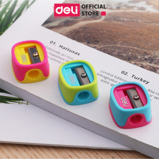 Gọt chì mini Deli - màu ngẫu nhiên - Combo 5 chiếc - ER00803 / ER00903