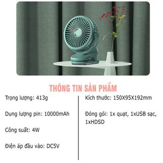 Quạt kẹp trên xe đẩy cho bé