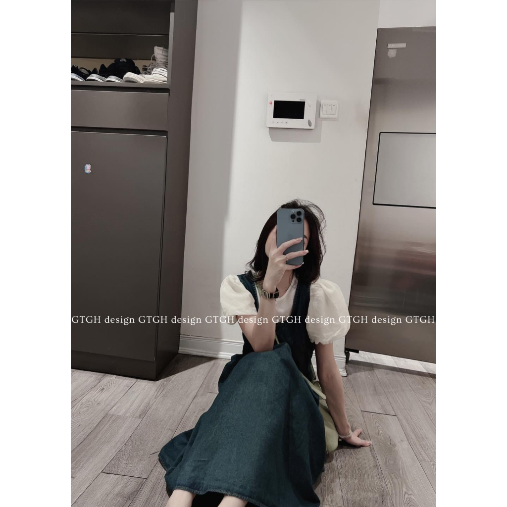 Set Áo Voan Mix Váy Jean