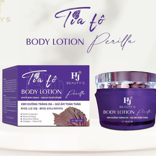 Kem body tía tô dưỡng trắng da toàn thân có makeup chống nắng nâng tone - whitening body cream 180gr