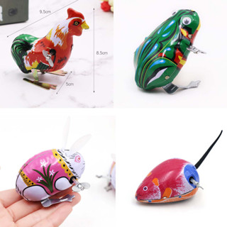  Đồ chơi Ếch nhảy Chuột chạy Thỏ nhảy Gà đi bộ bằng dây cót 