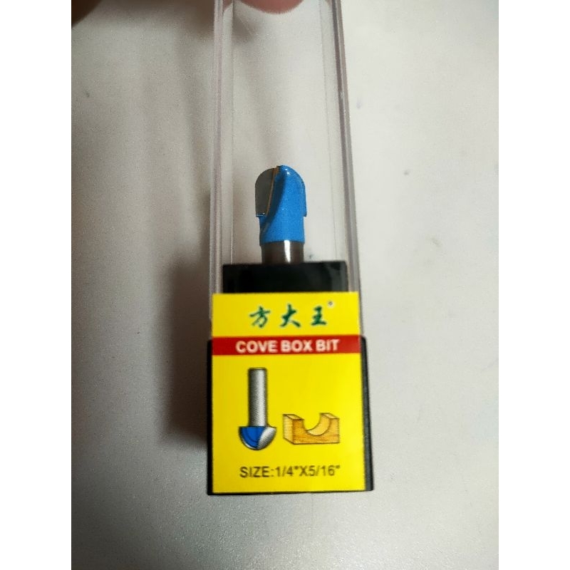 Mũi phay gỗ đào tốt cốt 6.35mm size 6,8,10,12li hiệu Favi chính hãng, mũi phay gỗ phay alu