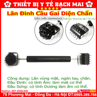 Lăn 2 đầu cầu đinh + cầu gai sừng - dụng cụ diện chẩn