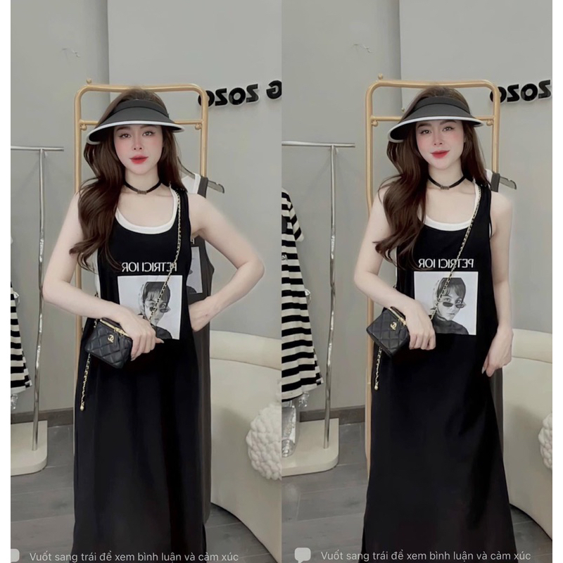 Váy cotton dáng suông 2 màu