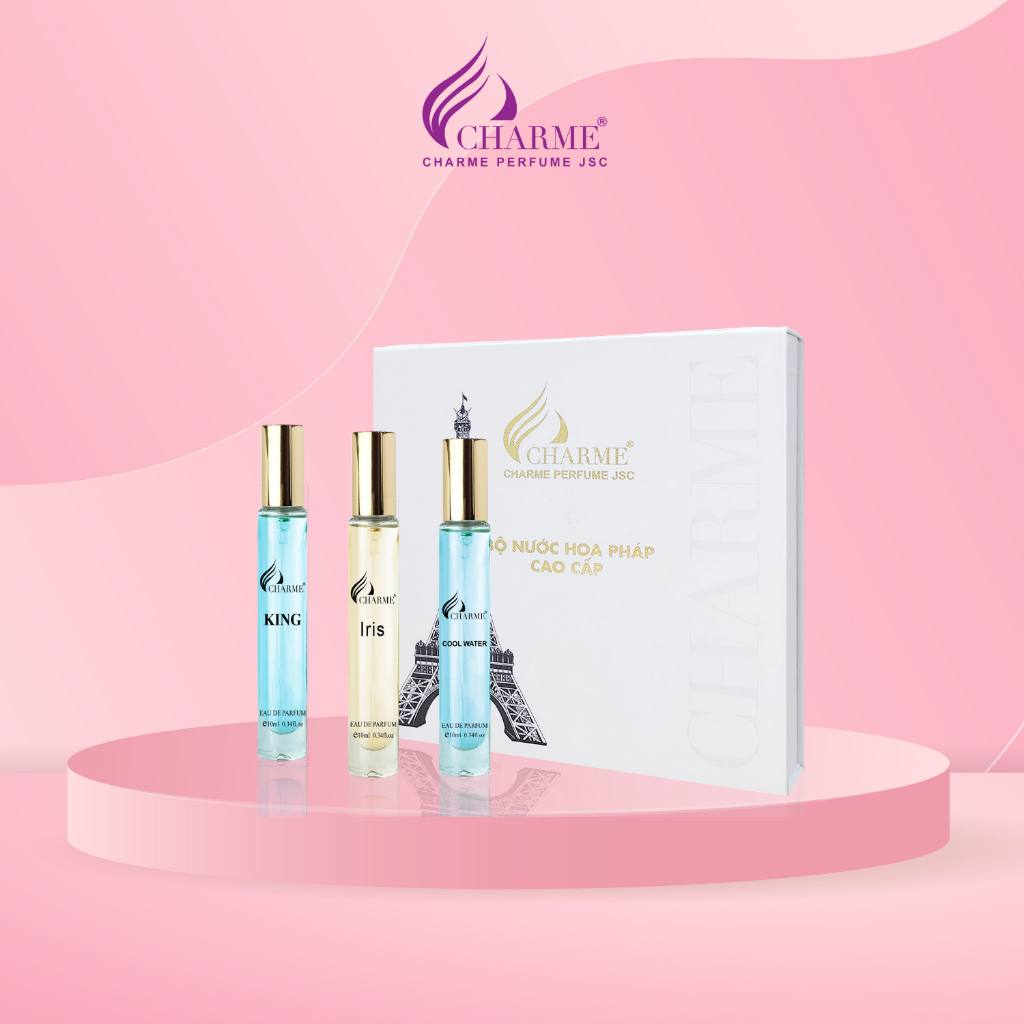 Bộ nước hoa nam Charme cao cấp - Set 3 chai 10ml