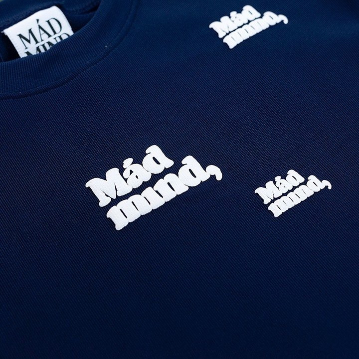 MADMIND® Chính Hãng - Áo Phông Croptop In Nổi Round Madmind Sang Chảnh, Tay Ngắn - Form Ôm Body