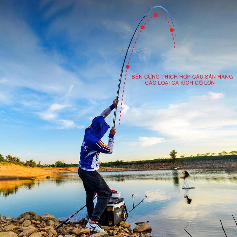 Cần Câu Đài GUIDE Hùng Bá Thiên Hạ Săn Hàng 8H-19i - Chính Hãng