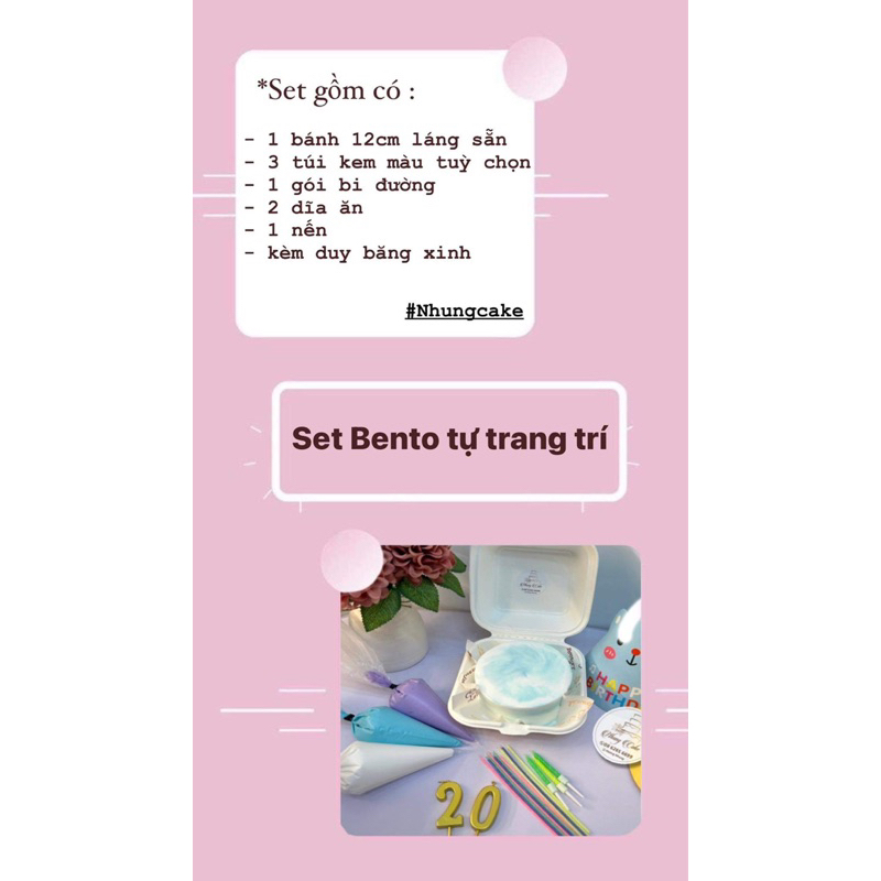 Set tự trang trí [ship hoả tốc HN]