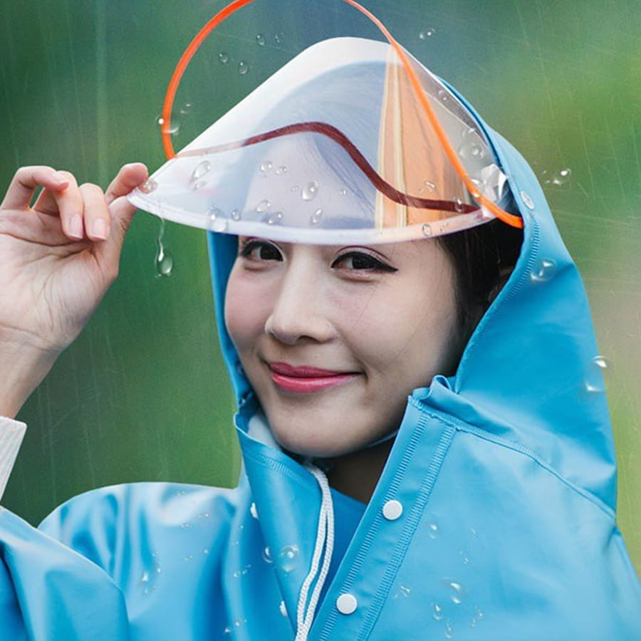 Áo Mưa Cánh Dơi Hai Đầu Phản Quang Có Kính Che Mặt Cao Cấp-mp
