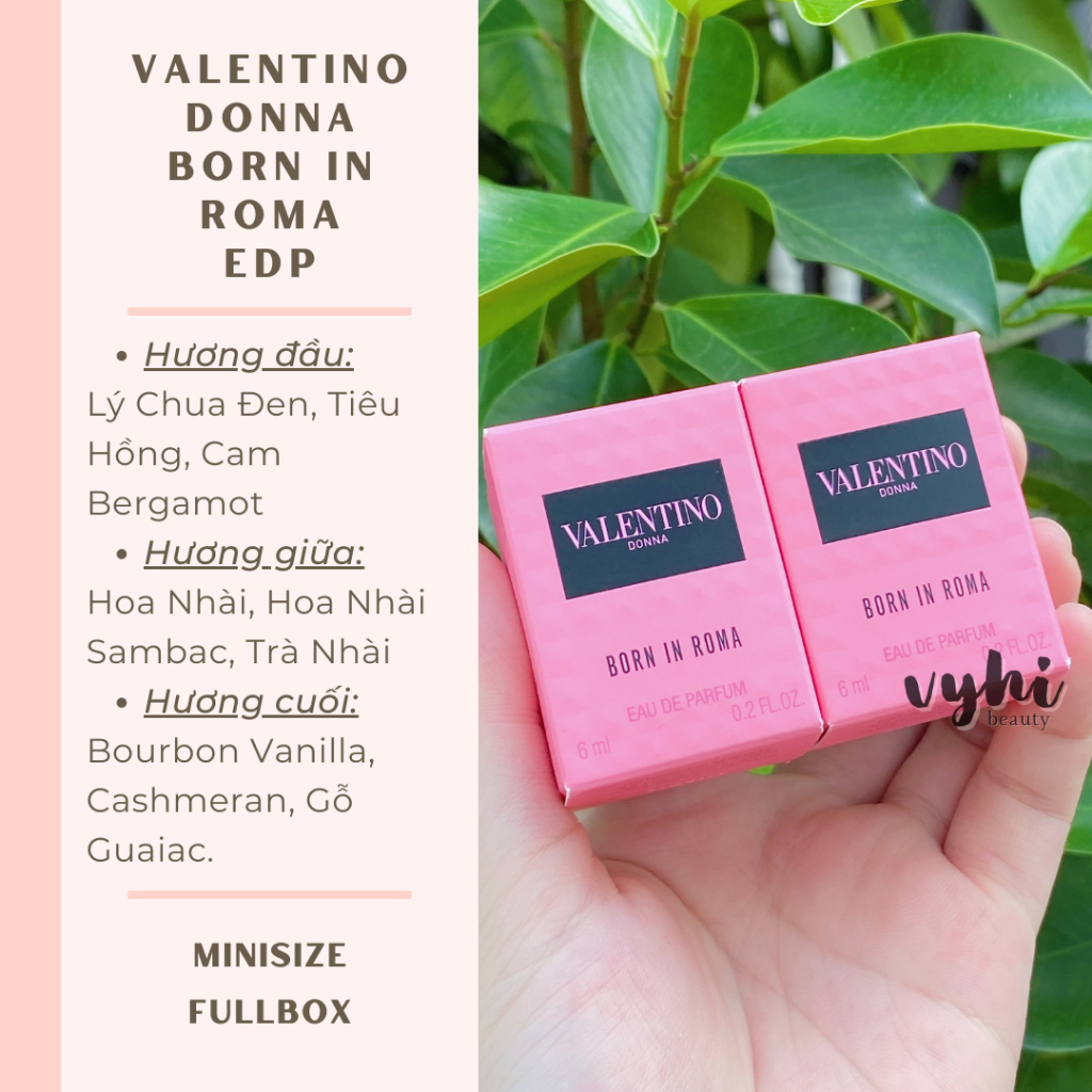 Nước hoa Valentino Donna Born In Roma EDP 6ml