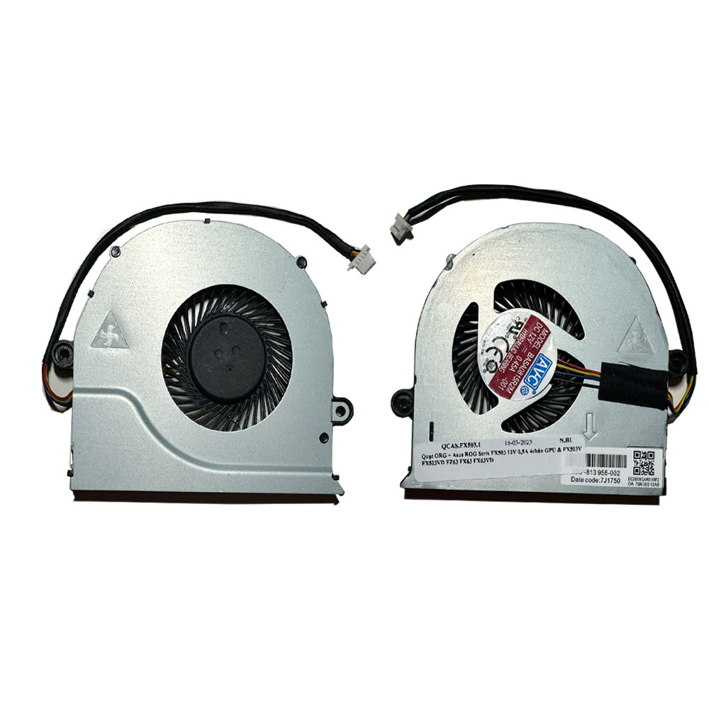 QUẠT ORG + ASUS ROG STRIX FX503 12V 0,5A 4CHÂN GPU & FX503V FX503VD FZ63 FX63 FX63VD