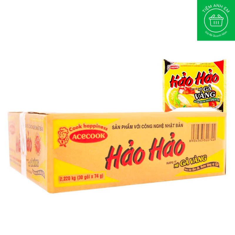 Thùng 30 gói mì Hảo Hảo các loại