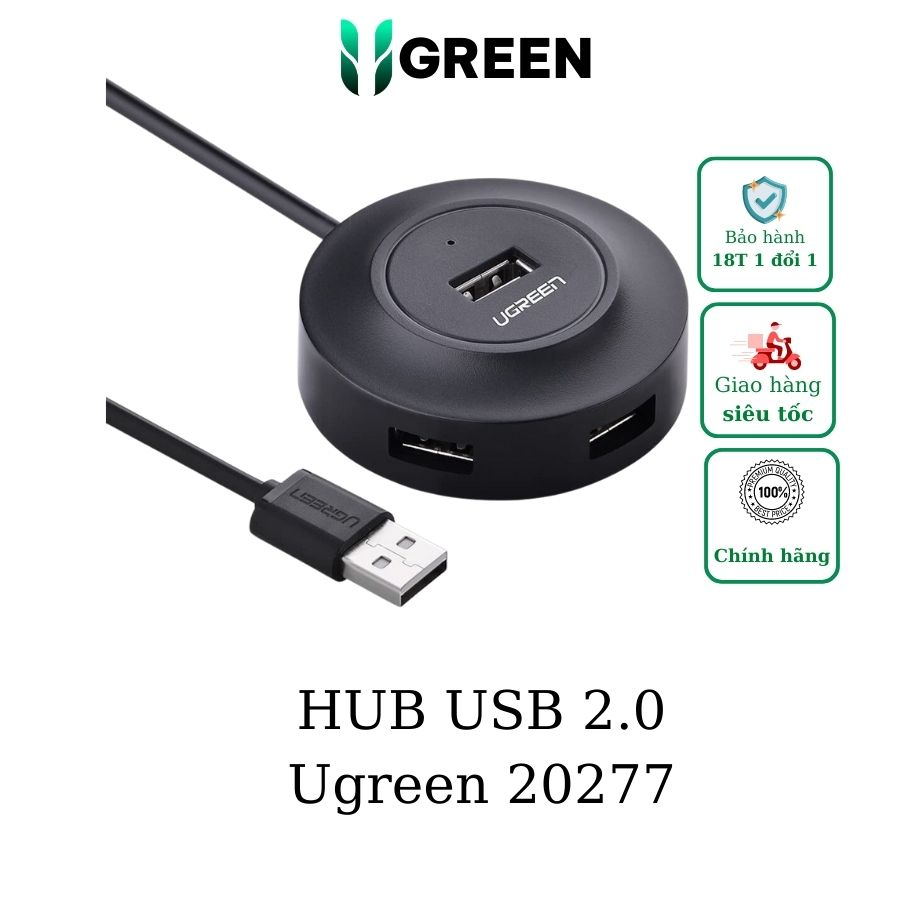 Bộ Chia USB 2.0 4 Cổng Ugreen 20277
