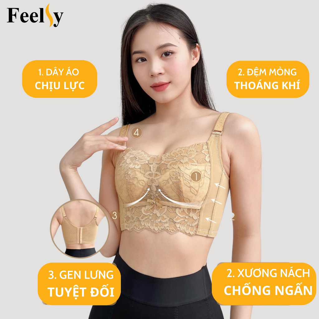 Áo ngực định hình bản to chống hằn, giảm mỡ lưng Bra Lacy 08 không gọng ,nâng ngực,chống xệ mặc trong đầm ôm bó