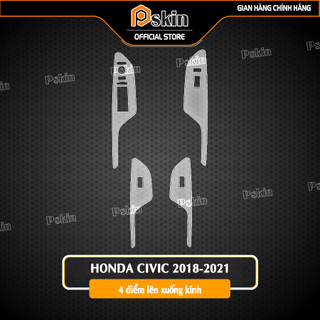 Dán PPF Bộ 4 điểm lên xuống kính trong xe xe Honda-Civic-2018-2021