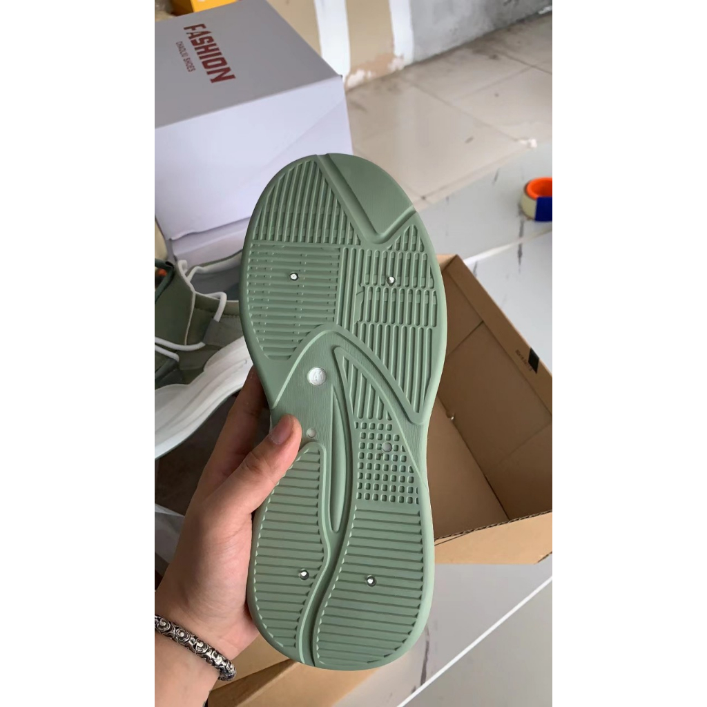 Giày Snacker Nam GLOFA - G22 Phối Da Và Vải Canvas Thoáng Khí, Trẻ Trung,Năng Động