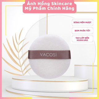 Bịch 1 cái bông phấn cotton khô tròn nhỏ vacosi - bp19